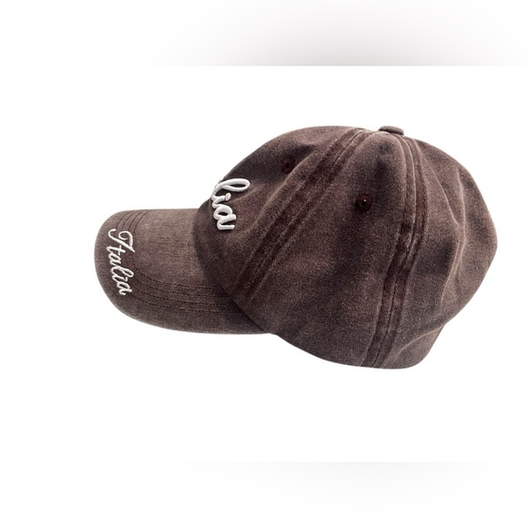 NWT Brown Disressed Italia 1861 Cap - Picture 5 of 8